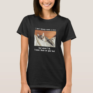 Camiseta Nem Sempre Pego Um Rato Meme de Gato Pet