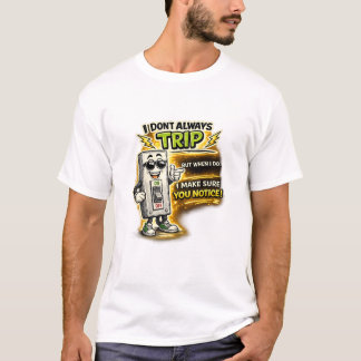 Camiseta Nem Sempre Tropeço, Mas Quando Tropeço Eu Me Assim