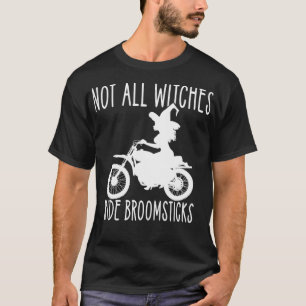 Camiseta Nem todas as bruxas andam de vassouras Wiccan Bike