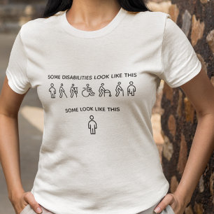 Camiseta Nem todas as deficiências são visíveis