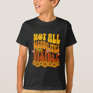 Camiseta Nem todas as deficiências são visíveis Deficiência