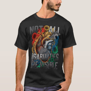 Camiseta Nem Todas as Deficiências São Visíveis Orgulho da
