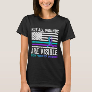 Camiseta Nem Todas As Feridas Estão Visíveis Para O Suicídi