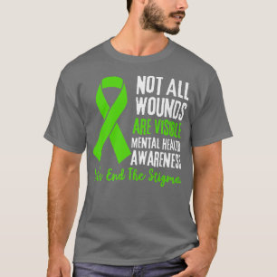 Camiseta Nem todas as feridas são perceptíveis à saúde ment