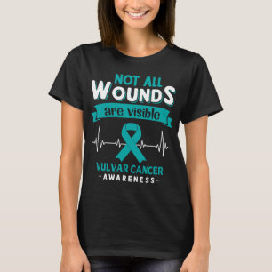 Camiseta Nem todas as feridas são perceptíveis ao Cancer vu