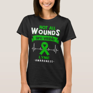 Camiseta Nem todas as feridas são perceptíveis em Lyme