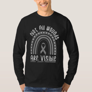 Camiseta Nem todas as feridas são perceptíveis para o tumor