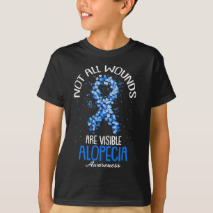 Camiseta Nem Todas As Feridas São Visíveis Alopecia Sensibi