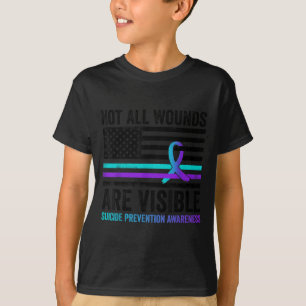 Camiseta Nem Todas as Feridas São Visíveis Bandeira America