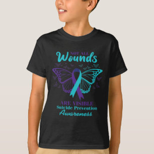 Camiseta Nem todas as feridas são visíveis Conscientização