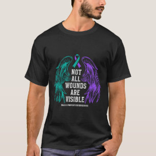 Camiseta Nem Todas as Feridas São Visíveis Conscientização 