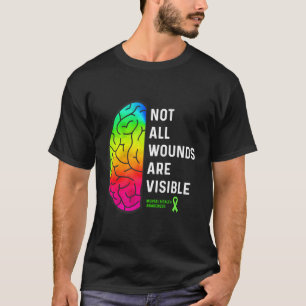 Camiseta Nem todas as feridas são visíveis para a saúde do