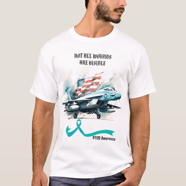 CAMISETA NEM TODAS AS FERIDAS SÃO VISÍVEIS. SENSIBILIZAÇÃO  (Frente)