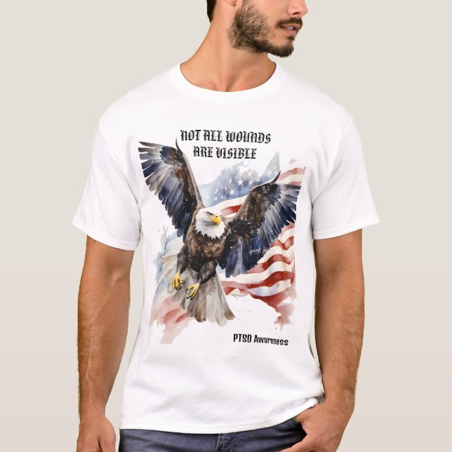 CAMISETA NEM TODAS AS FERIDAS SÃO VISÍVEIS. SENSIBILIZAÇÃO  (Frente)
