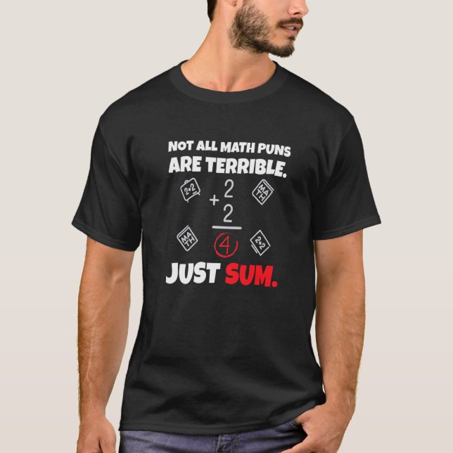 Camiseta Nem Todas As Piadas De Matemática São Terríveis Ap (Frente)
