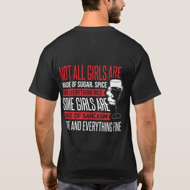 Camiseta Nem todas as raparigas são feitas de especiarias (Verso)