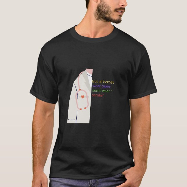 Camiseta Nem Todos Heróis Vestem Capas - Alguns Vestem Esfr (Frente)