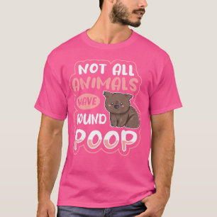 Camiseta Nem Todos Os Animais Têm Popa Redonda Para Um Expe