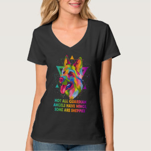 Camiseta Nem Todos os Anjos da Guarda Têm Asas Pastor Alemã