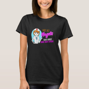 Camiseta Nem Todos os Anjos Têm Asas Alguns Têm Jalecos de 