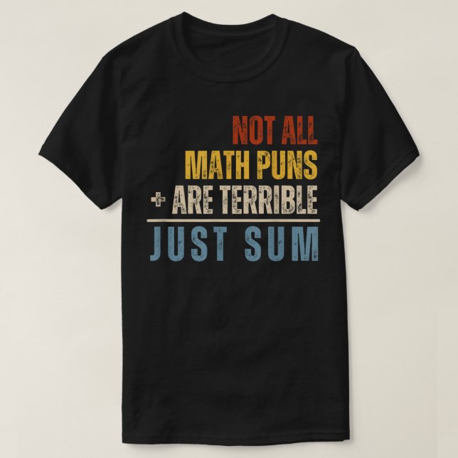 Camiseta Nem Todos Os Piadas De Matemática São Terríveis, S (Frente do Design)