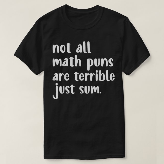 Camiseta Nem Todos os Piadas de Matemática São Terríveis, S (Frente do Design)