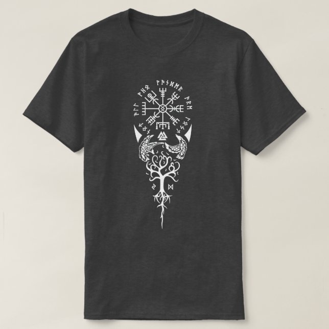 Camiseta Nem Todos Os Que Vagueiam Estão Perdidos De Viking (Frente do Design)