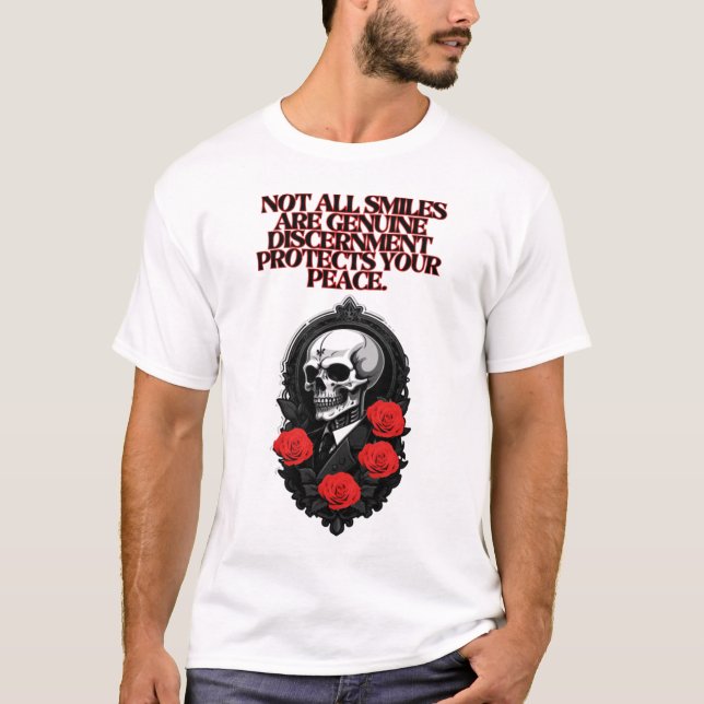 Camiseta "Nem todos os sorrisos são genuínos. (Frente)