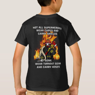 Camiseta Nem todos os super-heróis...bombeiros