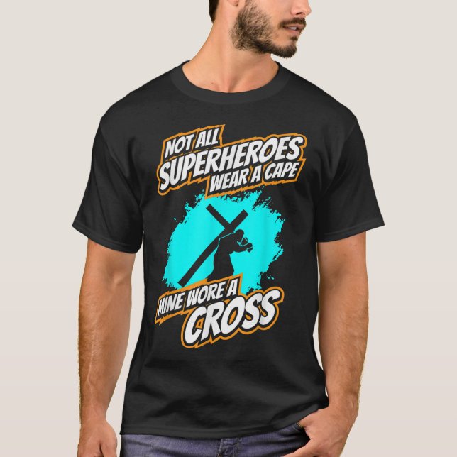 Camiseta Nem Todos Os Super-Heróis Vestem Uma Mina De Cabo  (Frente)