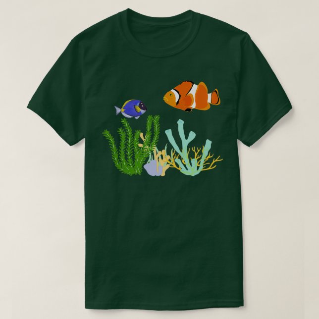 Camiseta Nemo Fish Kingdom Nature Trabalho de arte (Frente do Design)