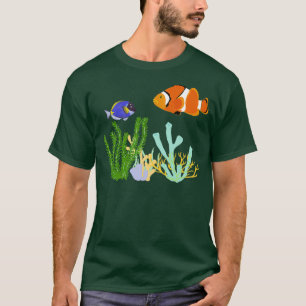Camiseta Nemo Fish Kingdom Nature Trabalho de arte