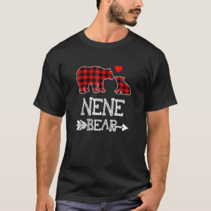 Camiseta Nene Bear Red Buffalo Xadrez Vovó Bear Pajama