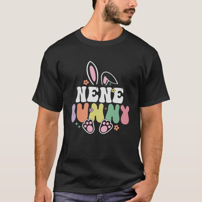 Camiseta Nene Bunny Women Easter Day Rabbit Grandma Family  (Frente)