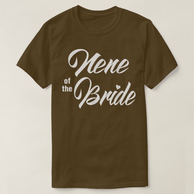 Camiseta Nene De Noiva Festa de casamento Engraçada Corresp (Frente do Design)