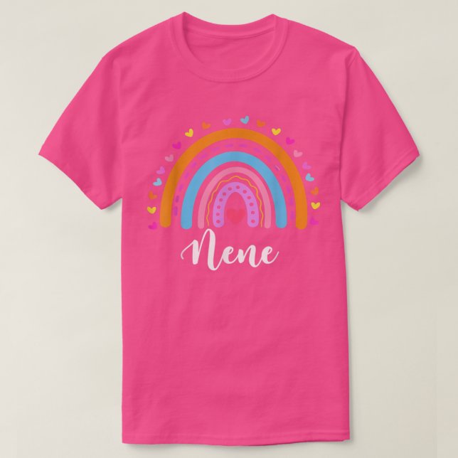 Camiseta Nene Gifts For Grandma Cute Nene Rainbow Mothers D (Frente do Design)
