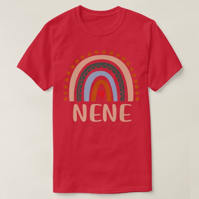 Camiseta Nene Rainbow Avó Bonita Dia de as mães Engraçado N (Frente do Design)