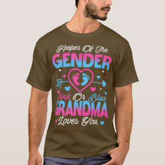Camiseta Neném Sexo Revelar Chá Rosa Ou Azul Avó Lov