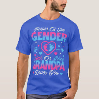 Camiseta Neném Sexo Revelar Chá Rosa Ou Azul Avô Lov