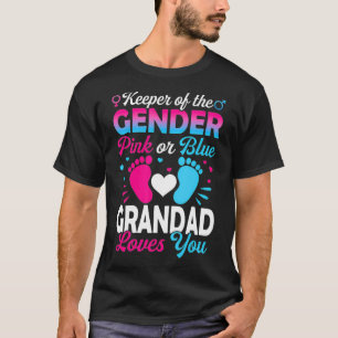 Camiseta Neném Sexo Revelar Chá Rosa Ou Azul Avô Lov