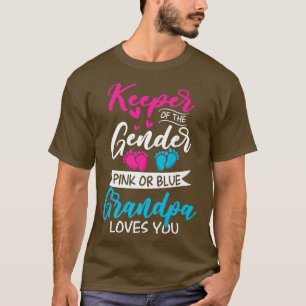Camiseta Neném Sexo Revelar Chá Rosa Ou Azul Avô Lov