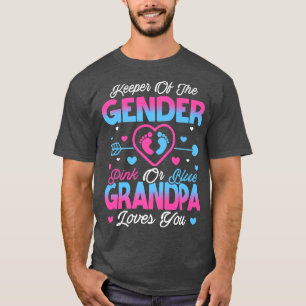 Camiseta Neném Sexo Revelar Chá Rosa Ou Azul Avô Lov