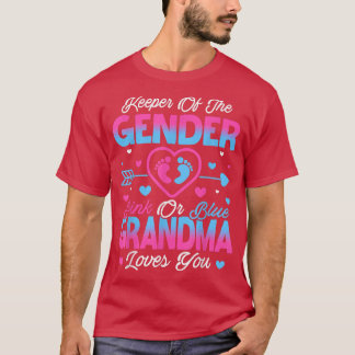 Camiseta Neném Sexo Revelar Chá Rosa Ou Azul Avó Lov