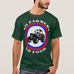 Camiseta Nenhum agricultor neerlandês sem Comida 1