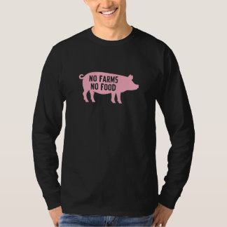 Camiseta Nenhum Agricultor Nenhuma Alimentação Agricultura