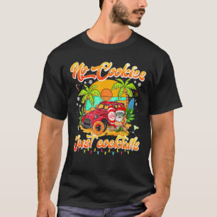 Camiseta Nenhum Biscoito Apenas Coquetel Natal Em Papais no