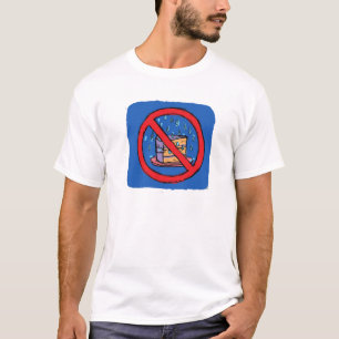 Camiseta Nenhum bolo saindo para fora na chuva