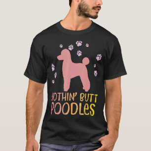 Camiseta Nenhum Bumbum Poodles Paws Pet Dog Proprietário de