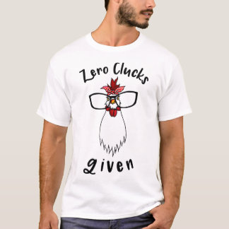 Camiseta Nenhum Cacarejo Dado Fazenda Engraçada de Frango F