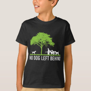 Camiseta Nenhum Cachorro Deixado Para Trás Do Proprietário 